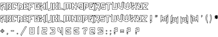 AmazObitaemOstrovOutline font