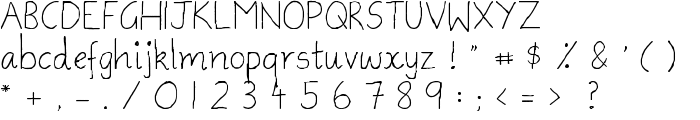 Ammys Handwriting font