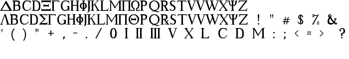 Ancient Geek font