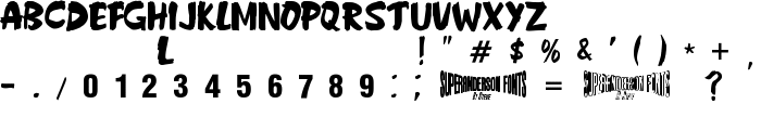 Anderson Fireball XL5 font