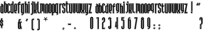 AndironOutline font