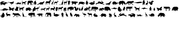 Animals font