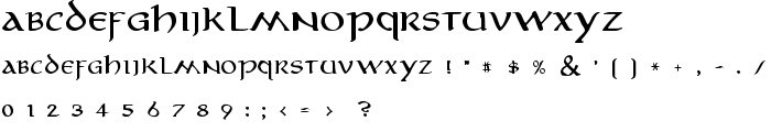 Aniron font