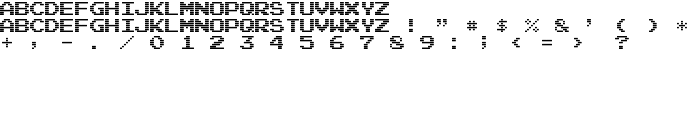 Arcade Interlaced font