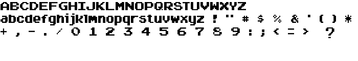 Arcadepix font