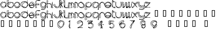 area LINEe font