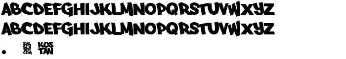 Arfmoochikncheez font