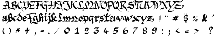 Argor Priht Scaqh font