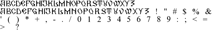 ArhaicRegular font