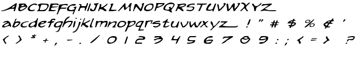 Arilon Expanded Italic font