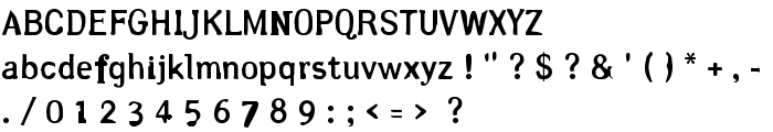 Arsle Gothic font