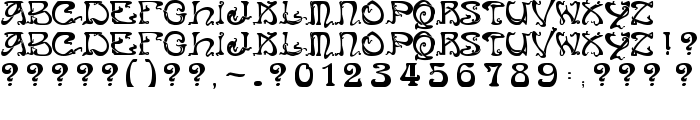 Art Nouveau Caps font