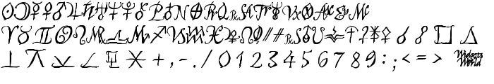 AstroScript Bold font