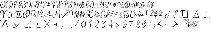AstroScript font