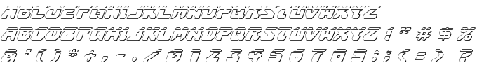 Astropolis Laser 3D Italic font
