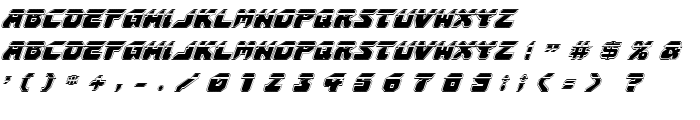 Astropolis Laser Academy Italic font