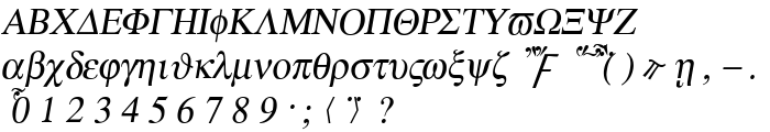 Atene-Italic font