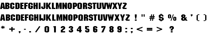 ATROX normal font