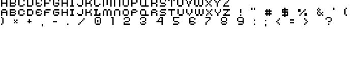 AuX DotBitC Xtra SmallCaps font