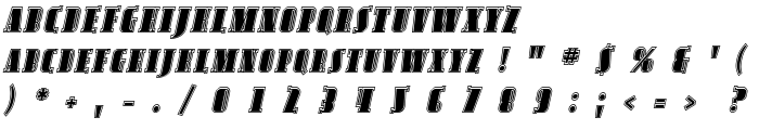 Avondale SC Inline Italic font