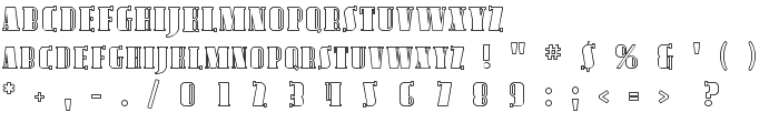 Avondale SC Outline font