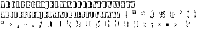 Avondale SC Shaded font