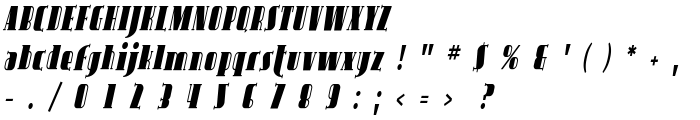 Avondale Cond Italic font