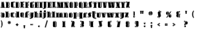 Avondale Inline font