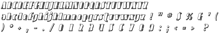 Avondale Shaded Italic font
