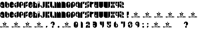 B SIDE BLOCK font