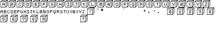 Baby blocks font