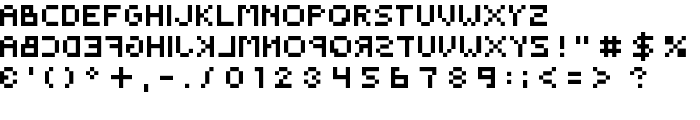 BackwardsPixelized Regular font