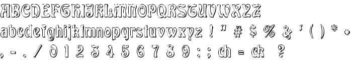 Baldur Shadow font