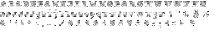 Bar dot Regular font