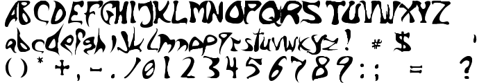 Barbed Ink font