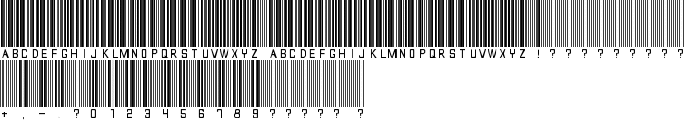 barcode font font