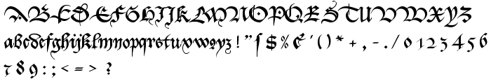 Bastarda-K font