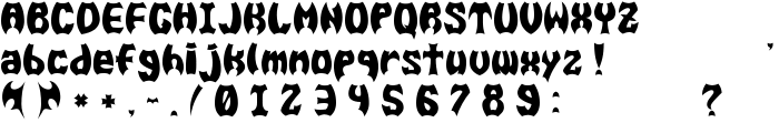 BAT MEN__G font