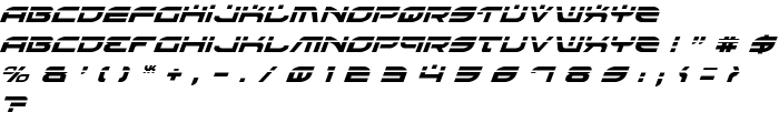 Battlefield Laser Italic font