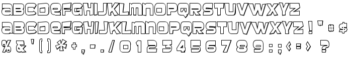 BaveuseThreeD-Regular font