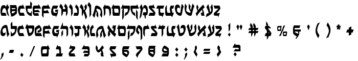 Ben-Zion Condensed font