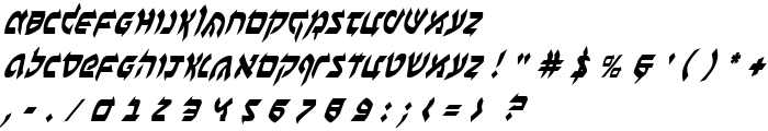 Ben-Zion Condensed Italic font