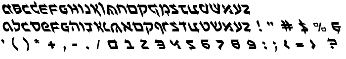 Ben-Zion Leftalic font