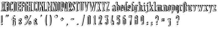 Berlin Email Serif Shadow font