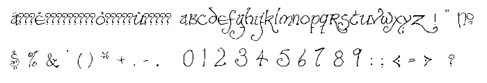 Bilbo-hand Regular font