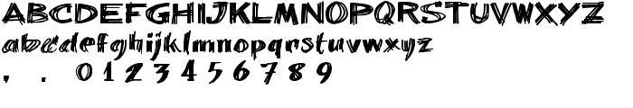 billieBarred 06 font