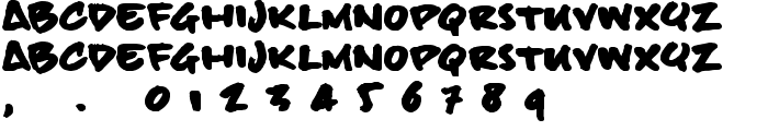 billieBoldHand font