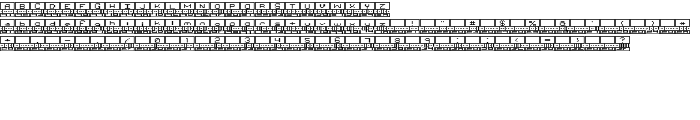 Binary BRK font