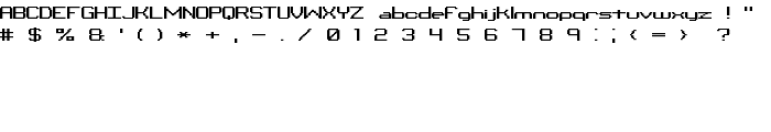 Binary CHR BRK font