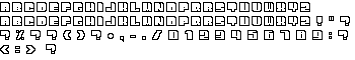 Bit Outline Regular font